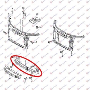 030803840 Skoda Roomster 2006-2010 | Τραβέρσα Προφυλακτήρα Εμπρός