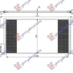 039906410 Lancia Delta 2008-2014 | Ψυγείο A/C Βενζίνη/Πετρέλαιο