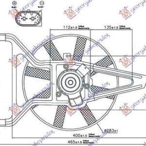 016706440 Citroen Saxo 1999-2004 | Βεντιλατέρ