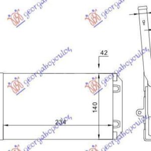 010606500 Peugeot 106 1996-2003 | Ψυγείο Καλοριφέρ