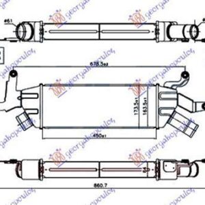 550006200 Mitsubishi Outlander 2011-2013 | Ψυγείο Intercooler