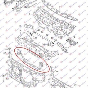 067800500 Audi A4 1994-2000 | Τραβέρσα Ψυγείου