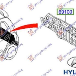 371002070 Hyundai i10 2010-2013 | Ποδιά Πίσω