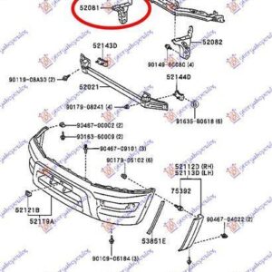 068104281 Toyota Rav 4 1995-1998 | Βάση Προφυλακτήρα Εμπρός Δεξιά