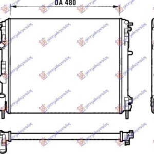 011306365 Renault Clio 2001-2006 | Ψυγείο Νερού Βενζίνη/Πετρέλαιο