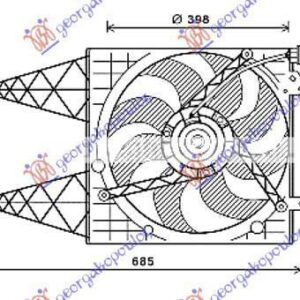 746006440 Skoda Fabia 2010-2014 | Βεντιλατέρ