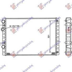 070206330 VW Polo 1994-1999 | Ψυγείο Νερού