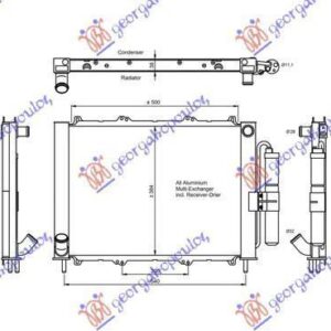 081906335 Nissan Kubistar 2003-2009 | Ψυγείο Νερού & A/C