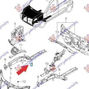 010100902 Kia Picanto 2008-2011 | Σασί Εμπρός Αριστερό