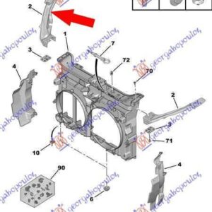 059100471 Fiat Scudo 2007-2016 | Φανοστάτης Εμπρός Δεξιός