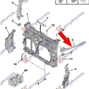 033700472 Peugeot Expert 2007-2016 | Φανοστάτης Εμπρός Αριστερός