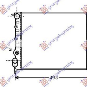 010706330 Renault Clio 1996-1998 | Ψυγείο Νερού