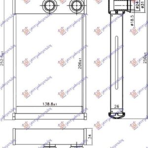 235006500 Chevrolet Cruze 2009-2013 | Ψυγείο Καλοριφέρ