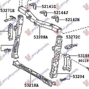 820000478 Toyota Prius 2009-2012 | Βάση Μετώπης Δεξιά