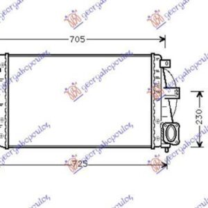 016406200 Renault Laguna 1998-2000 | Ψυγείο Intercooler