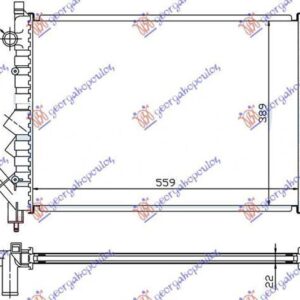 016406320 Renault Laguna 1998-2000 | Ψυγείο Νερού