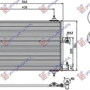 075606420 Peugeot 406 Sedan 1996-2005 | Ψυγείο A/C