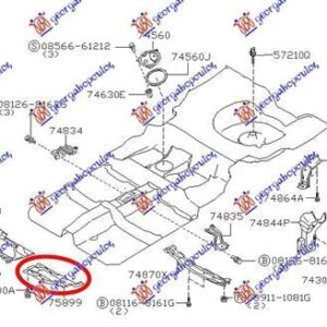 016100832 Nissan Almera Hatchback 1998-2000 | Ποδιά Μηχανής Αριστερή