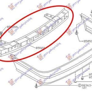 076603850 Nissan Sunny Liftback 1992-1995 | Τραβέρσα Προφυλακτήρα Πίσω