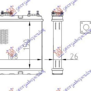 016106500 Nissan Almera Hatchback 1998-2000 | Ψυγείο Καλοριφέρ