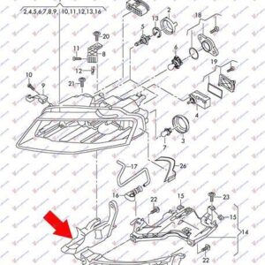 076700471 Audi A4 2007-2011 | Φανοστάτης Εμπρός Δεξιός