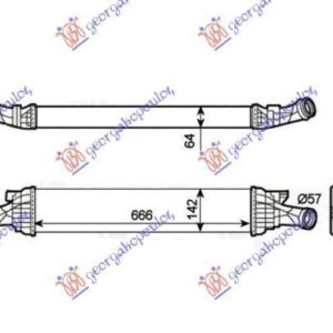 076706200 Audi A4 2007-2011 | Ψυγείο Intercooler