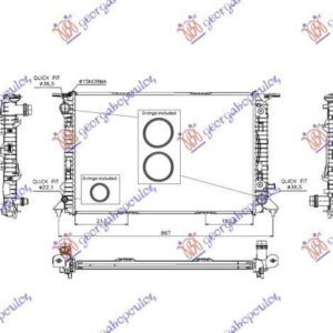 131006330 Audi A5 2011-2016 | Ψυγείο Νερού