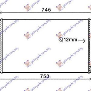 077106200 Volvo XC90 2003-2014 | Ψυγείο Intercooler Βενζίνη/Πετρέλαιο