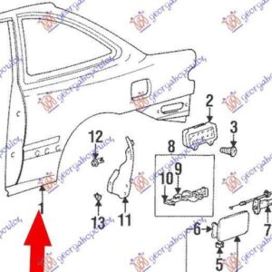 069501681 Hyundai Accent Hatchback 1997-1999 | Φτερό Πίσω Δεξιό