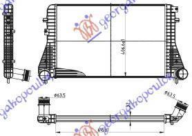 884106220 VW CC 2012-2016 | Ψυγείο Intercooler Βενζίνη/Πετρέλαιο