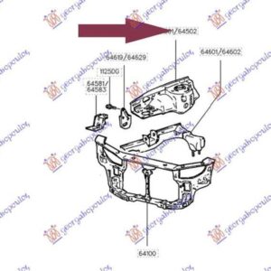 015800811 Hyundai Coupe 1999-2001 | Θόλος Εμπρός Δεξιός