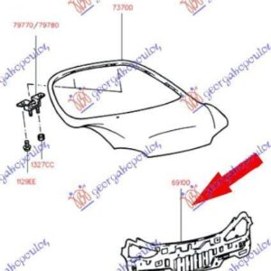 080002070 Hyundai Coupe 1997-1999 | Ποδιά Πίσω