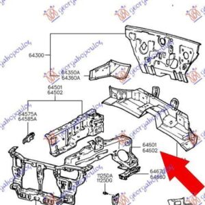 069500902 Hyundai Accent Hatchback 1997-1999 | Σασί Εμπρός Αριστερό