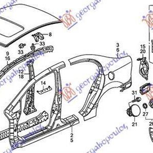 081102070 Honda Civic Sedan 2006-2011 | Ποδιά Πίσω