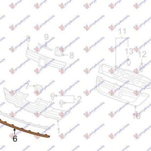 082604645 Honda CR-V 2007-2010 | Χρώμιο Διχτυού