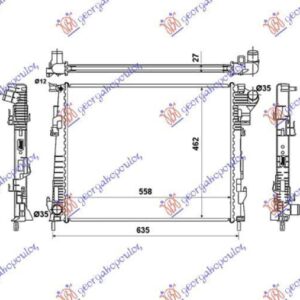 081606320 Nissan Primastar 2006-2016 | Ψυγείο Νερού