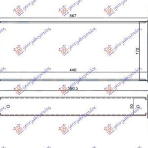 083706210 Suzuki SX4 2007-2013 | Ψυγείο Intercooler