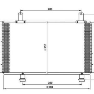 083706400 Suzuki SX4 2007-2013 | Ψυγείο A/C Βενζίνη/Πετρέλαιο