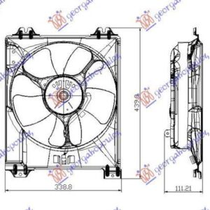 083706450 Suzuki SX4 2007-2013 | Βεντιλατέρ