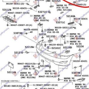 084403840 Lexus RX 330/350/400 2003-2009 | Τραβέρσα Προφυλακτήρα Εμπρός