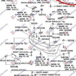 084403845 Lexus RX 330/350/400 2003-2009 | Τραβέρσα Προφυλακτήρα Εμπρός