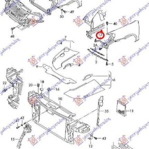 084504283 VW Touareg 2003-2010 | Βάση Φανού Εμπρός Δεξιά