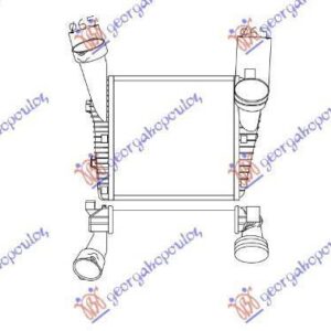 877006202 VW Touareg 2010-2014 | Ψυγείο Intercooler Αριστερό