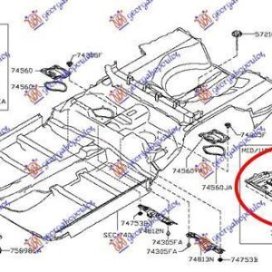 085500830 Nissan X-Trail 2001-2014 | Ποδιά Μηχανής