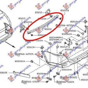 085503855 Nissan X-Trail 2001-2014 | Τραβέρσα Προφυλακτήρα Πίσω