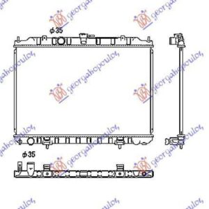 085506300 Nissan X-Trail 2001-2014 | Ψυγείο Νερού