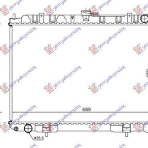 085506340 Nissan X-Trail 2001-2014 | Ψυγείο Νερού