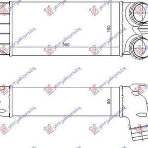 085706220 Citroen C5 2008-2016 | Ψυγείο Intercooler