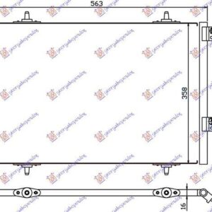 085706420 Citroen C5 2008-2016 | Ψυγείο A/C