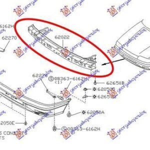 086003840 Nissan Sunny Sedan/Hatchback 1992-1995 | Τραβέρσα Προφυλακτήρα Εμπρός